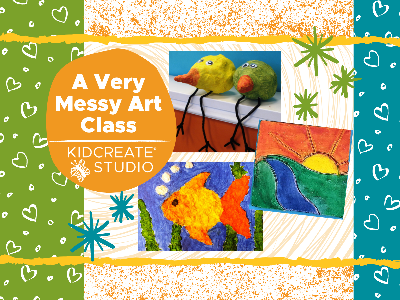 Kidcreate Studio - Fayetteville. A Very Messy Weekly Class (4-9 Years)